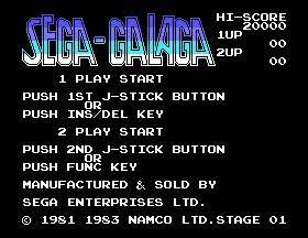 Play <b>Sega Galaga</b> Online